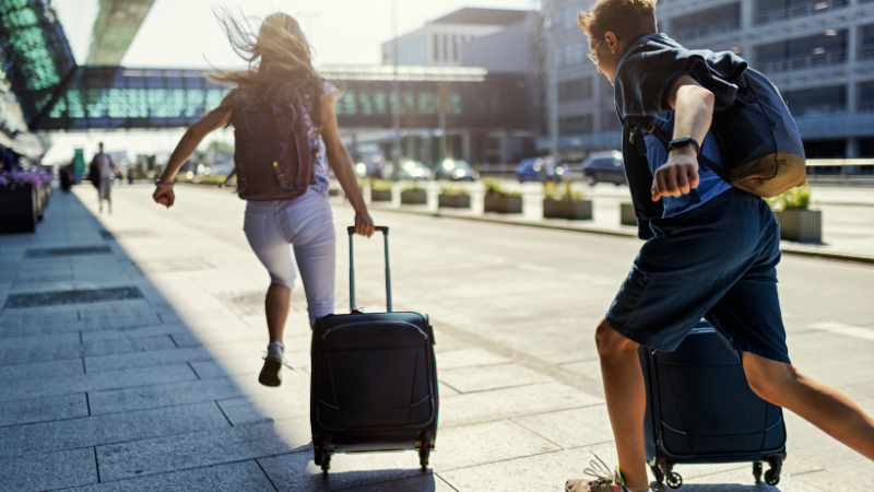 Running at the airport